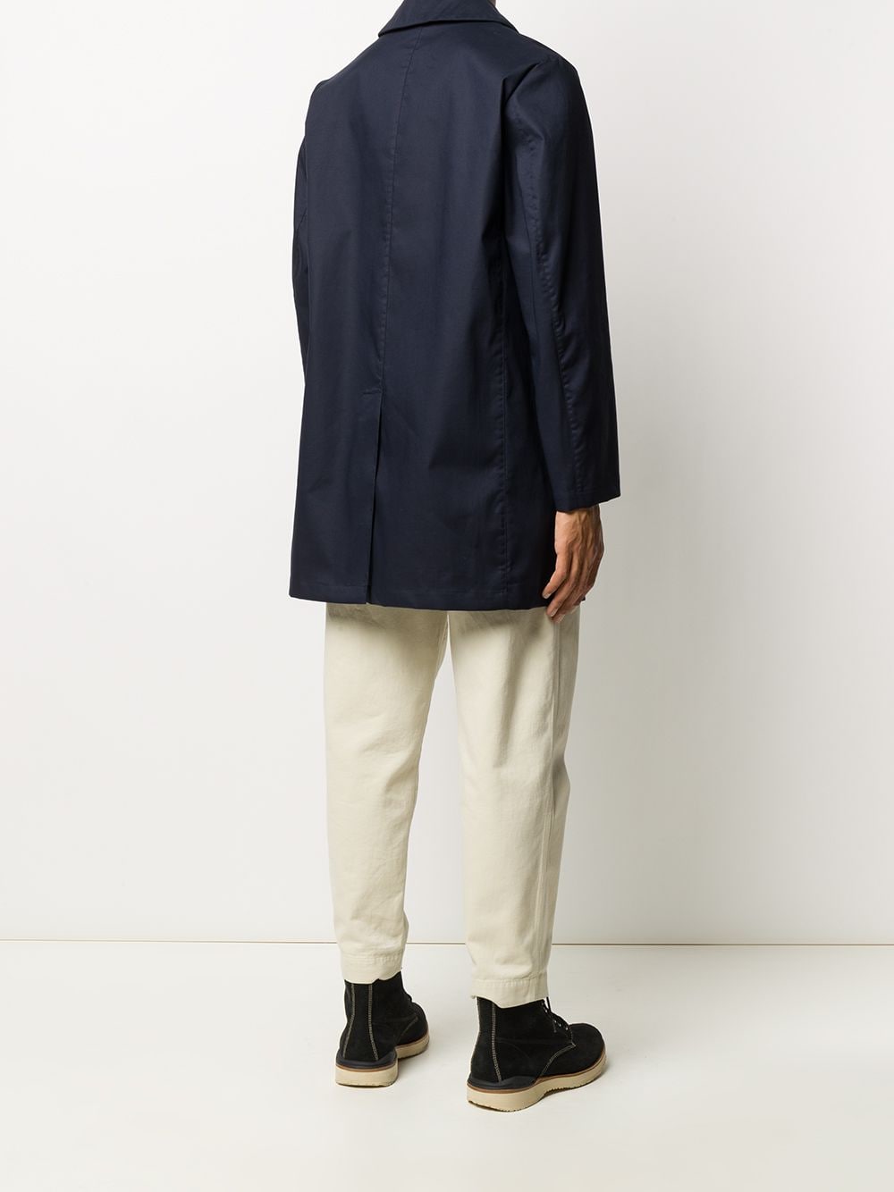 Shop Mackintosh Cambridge Raintec Coat In Blue