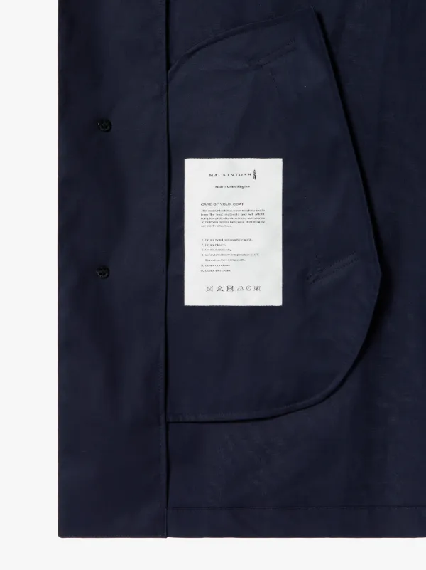 CAMBRIDGE Navy RAINTEC Cotton Short Coat | GMC-100
