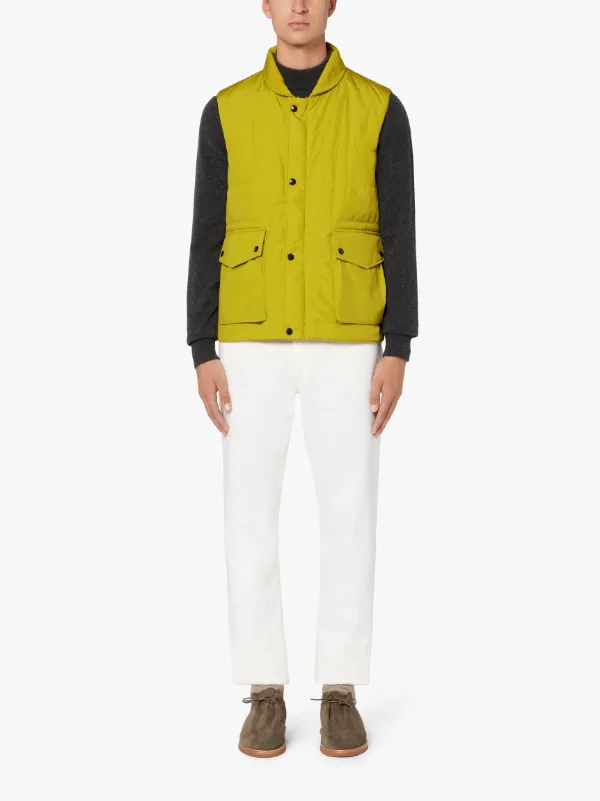 HENTING Yellow Nylon Gilet | GQM-205