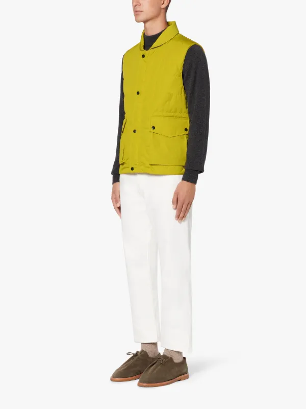 HENTING Yellow Nylon Gilet | GQM-205
