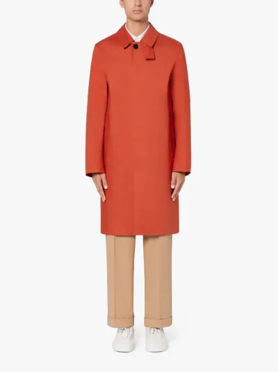orange mac coat