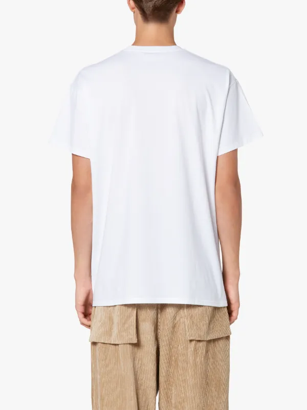 White x Green Cotton T-Shirt | GJM-206