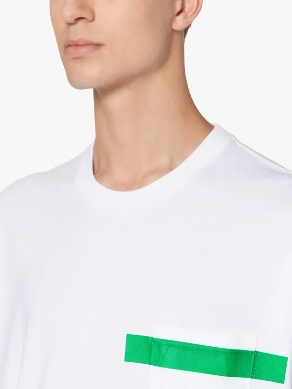 White x Green Cotton T-Shirt | GJM-206