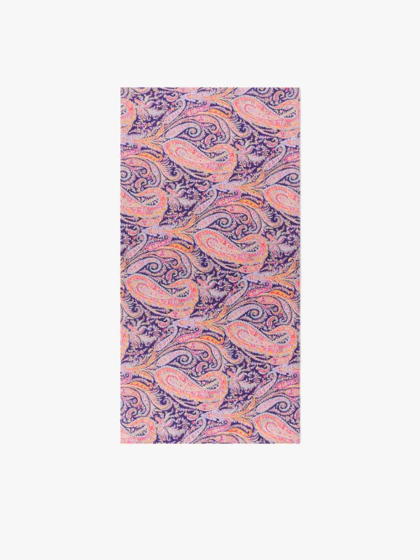 RAFFERTY Purple Cotton LIBERTY Print Scarf | ACC-S01