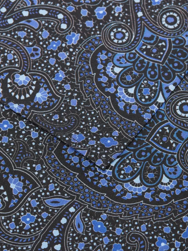 RAFFERTY Navy Cotton LIBERTY Print Scarf | ACC-S01