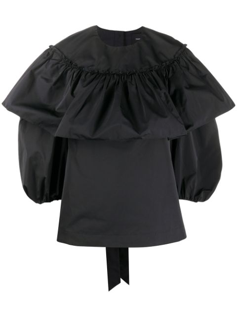 Image 1 of Simone Rocha ruffled puff-sleeve blouse