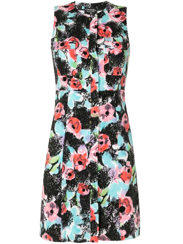 chanel floral dress