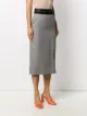 MSGM logo-waistband pencil skirt