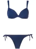 Amir Slama ruched detail bikini set - Blue
