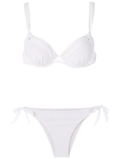 Amir Slama ruched detail bikini set 