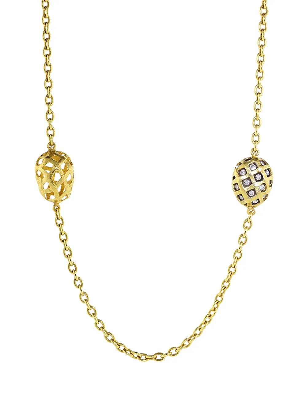 YOSSI HARARI 18kt en 24kt geelgouden halsketting