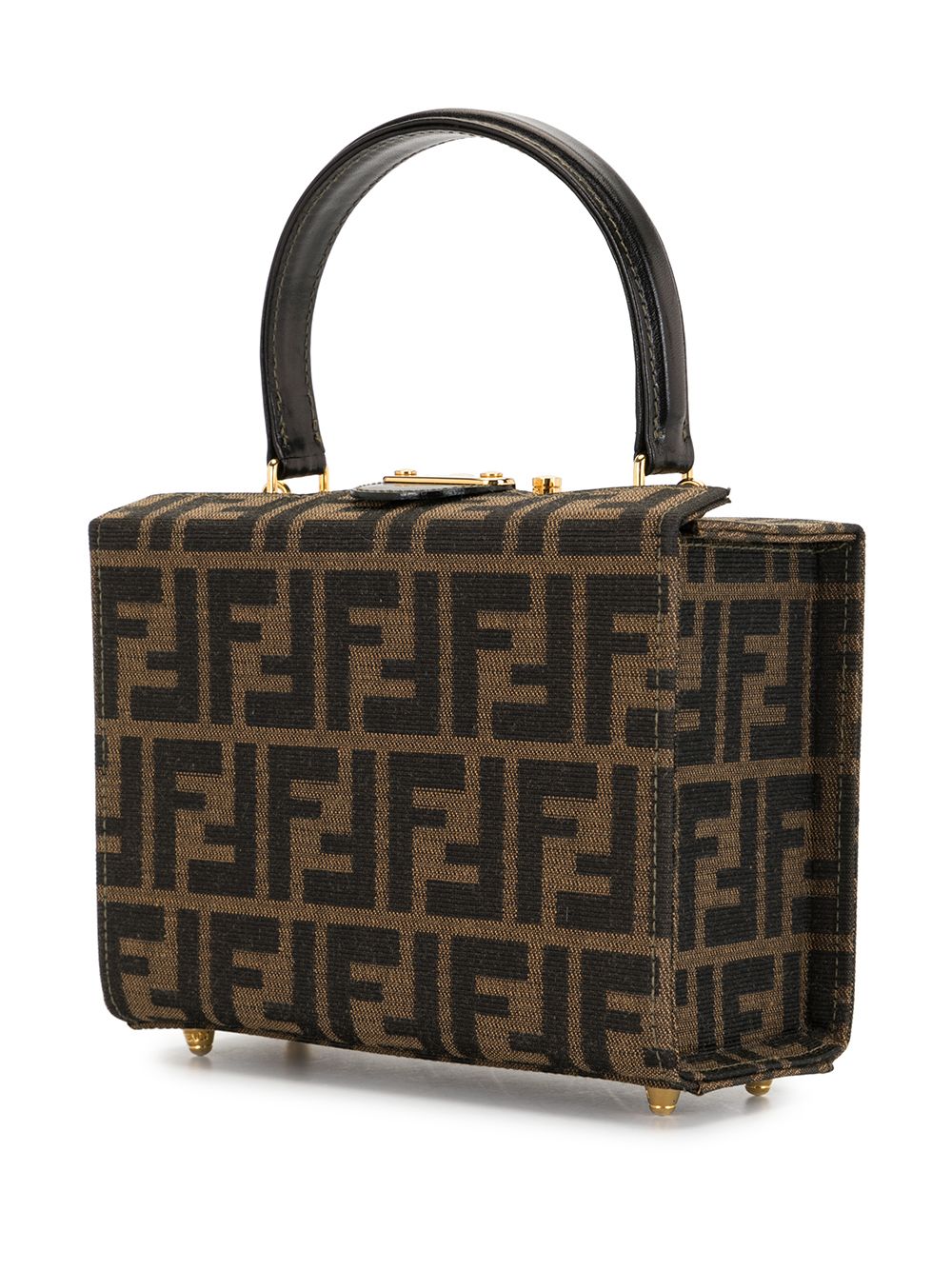 фото Fendi pre-owned каркасная сумка с узором zucca