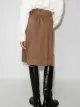 Lemaire pleat-detailing knee-length skirt