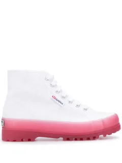 superga lace up high top sneakers