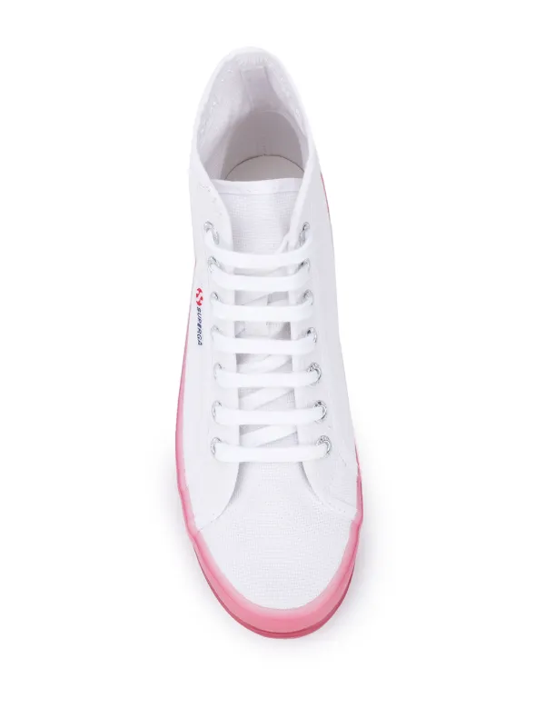superga lace high top sneakers