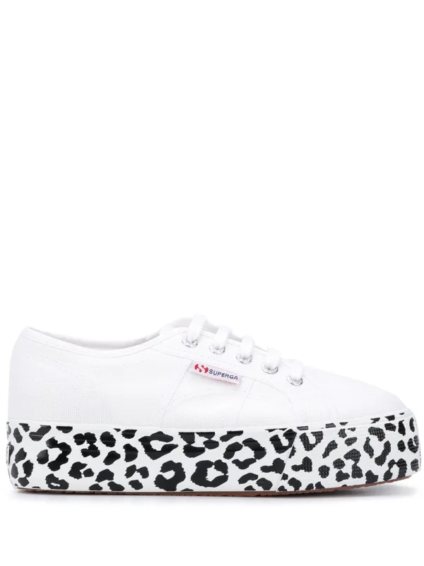 superga platform leopard