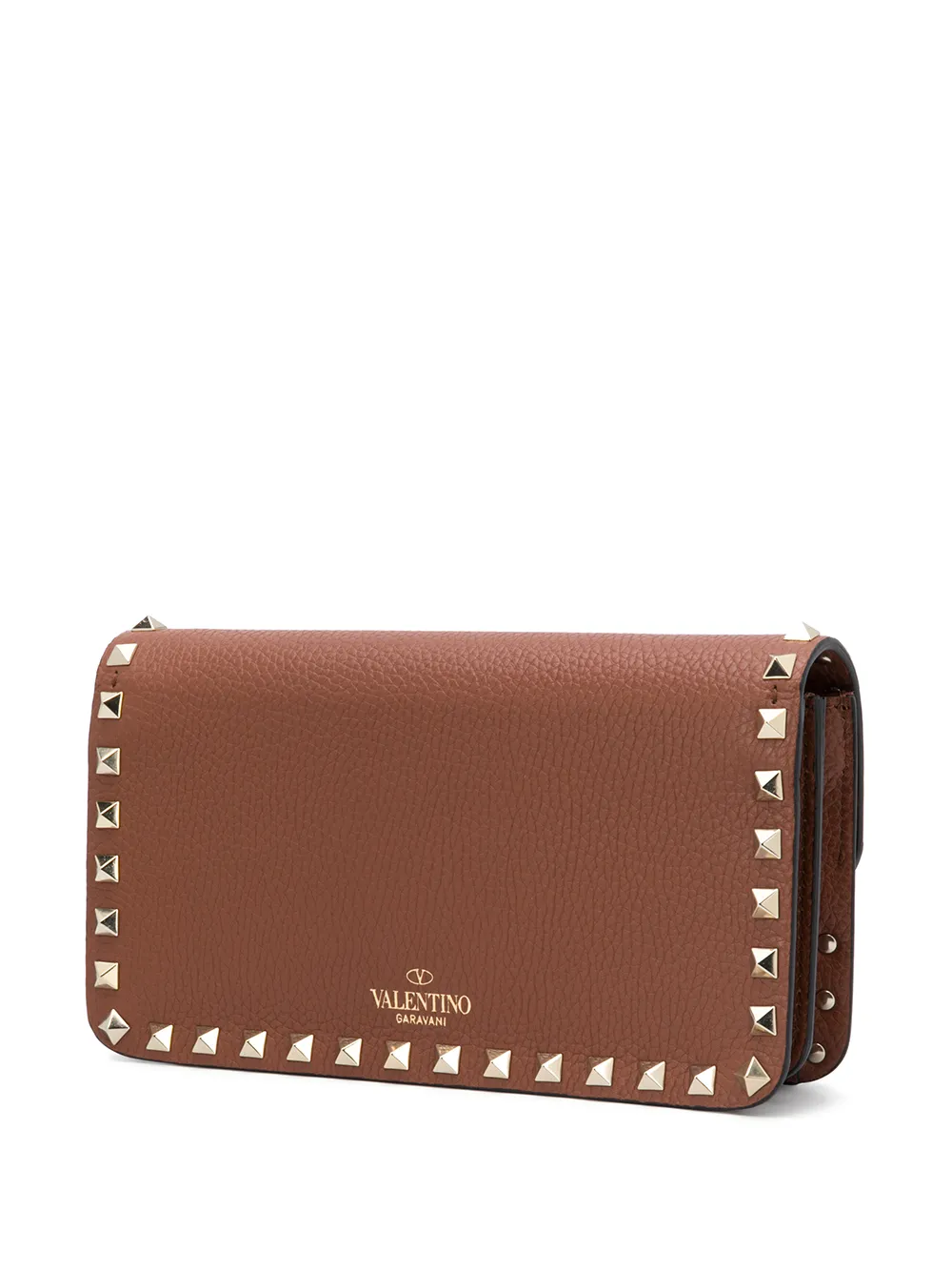 фото Valentino garavani rockstud chain-strap clutch bag