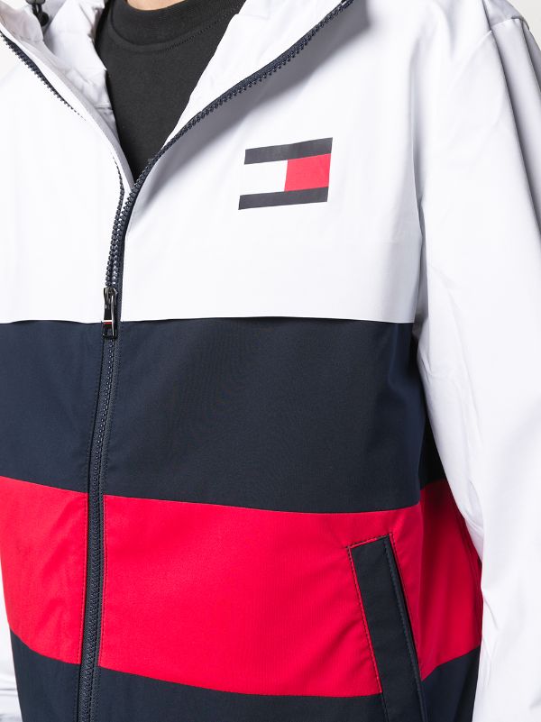 tommy hilfiger sleeve block track top