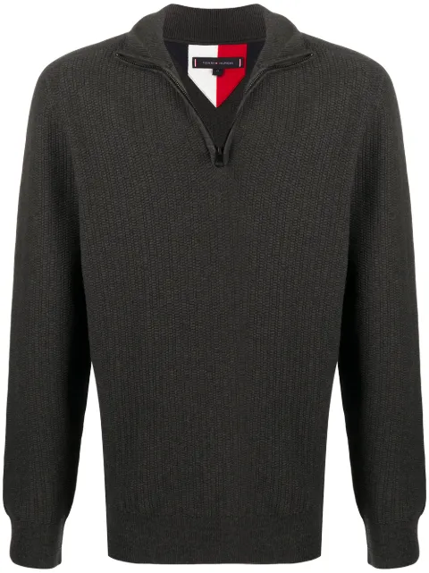 Tommy Hilfiger zipped turtle-neck sweatshirt - FARFETCH