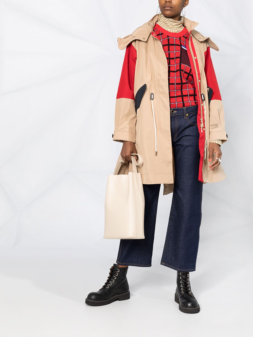 Tommy Hilfiger colour-block Trench Coat - Farfetch