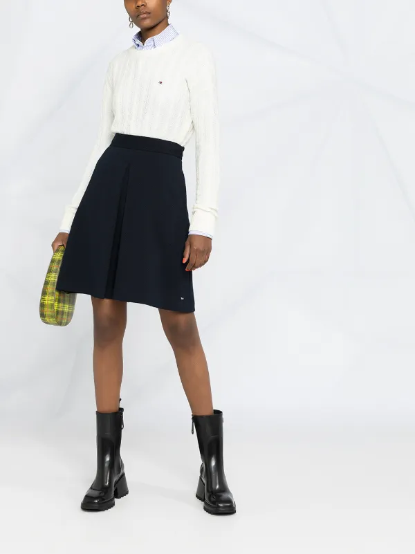knit skirt knee length