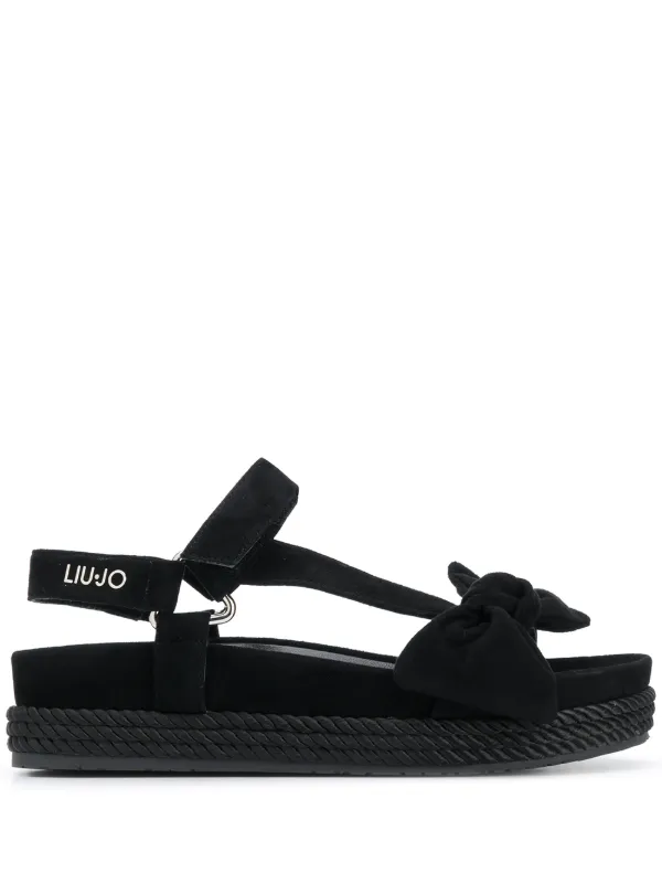 black bow flatforms