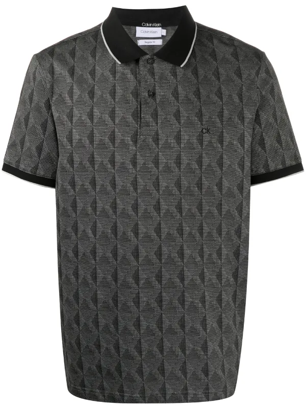 geo print shirt