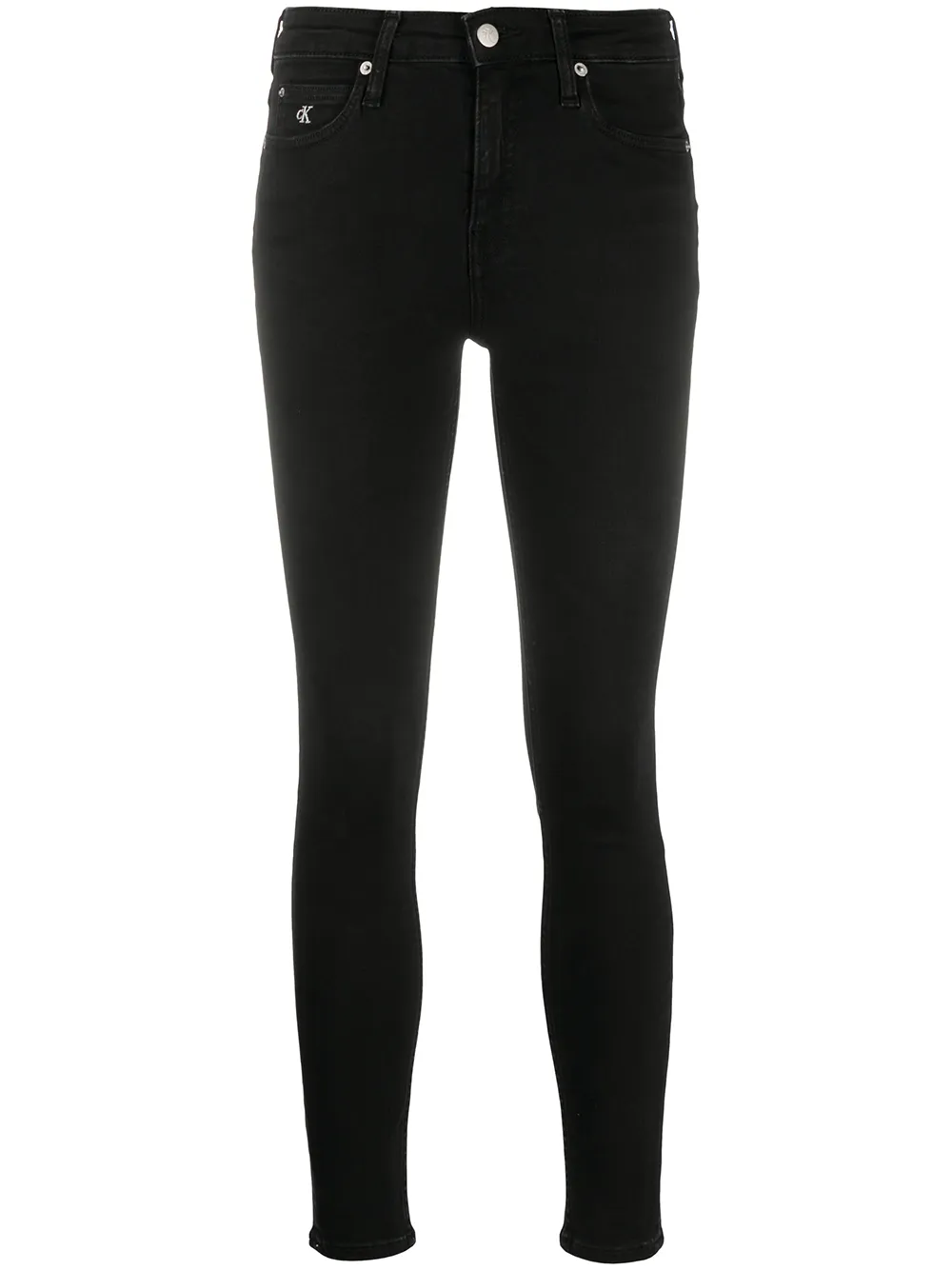 high-waisted skinny trousers