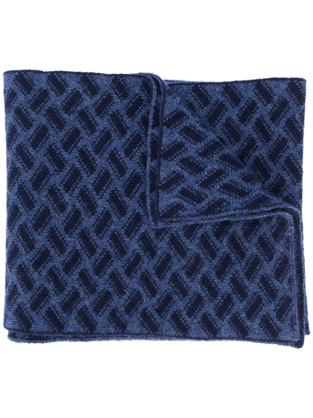 Drumohr pashmina tejida Razor Blade - Azul