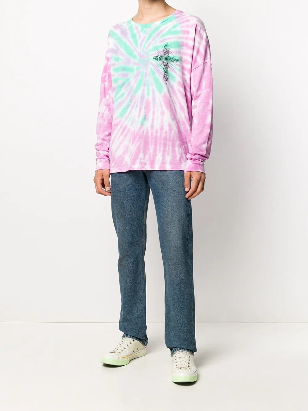 фото Siberia hills ghost cross tie-dye sweatshirt