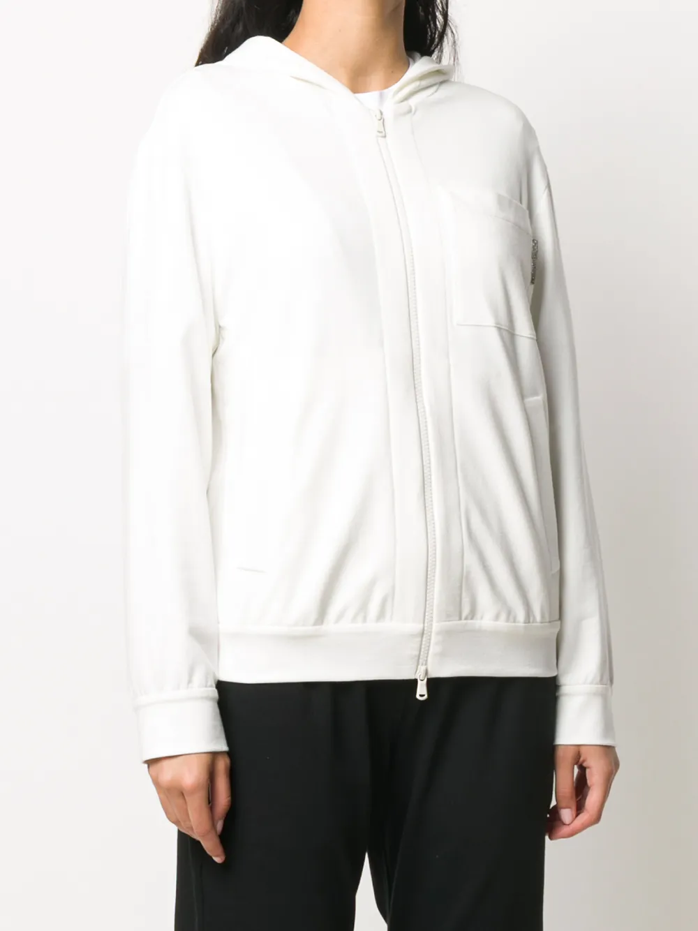 Brunello Cucinelli Hoodie met kettingdetail Wit