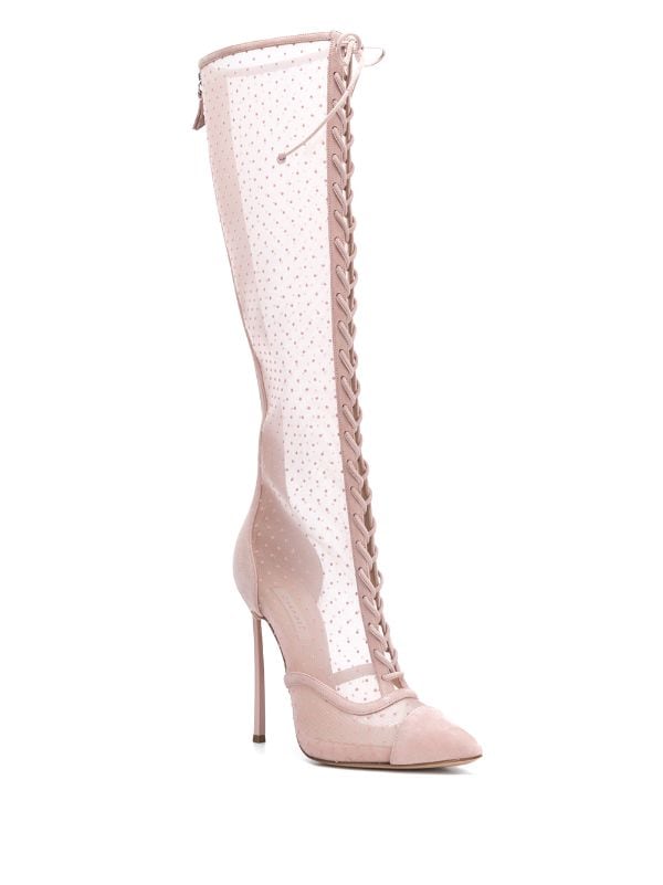 casadei pink boots