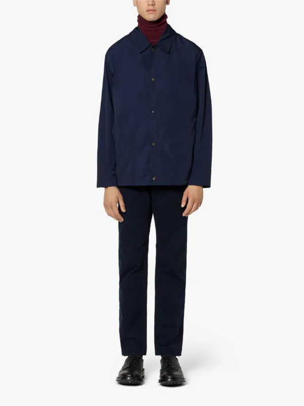 TEEMING Navy Nylon Coach Jacket | GMM-201