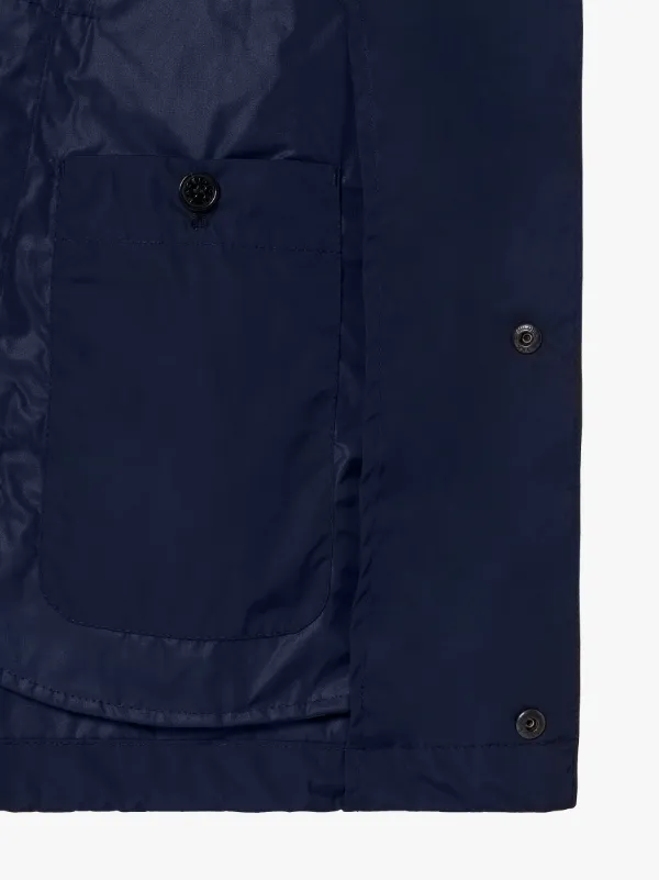 TEEMING Navy Nylon Coach Jacket | GMM-201