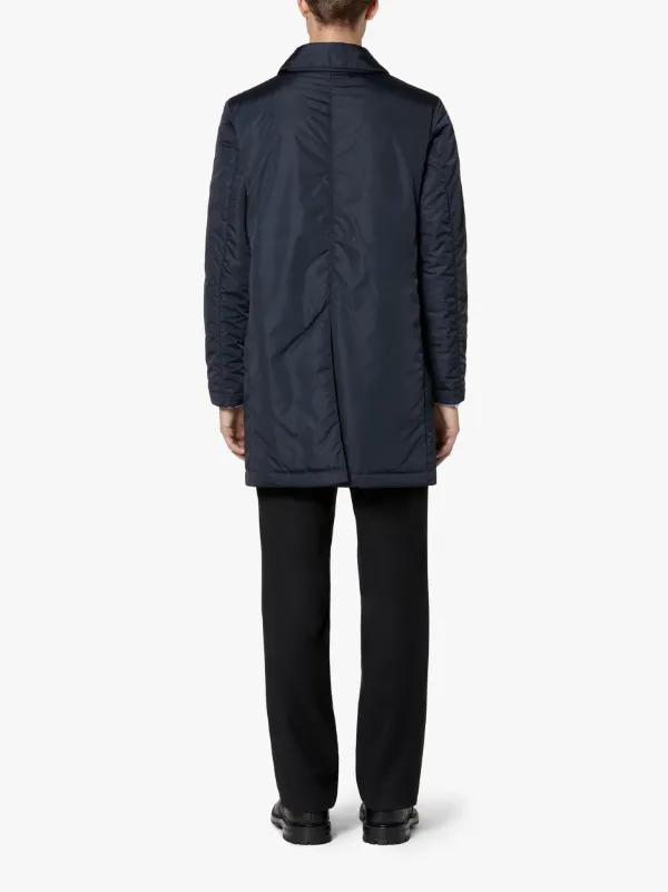 IMPERIAL Midnight Blue Nylon Thermal Short Coat | GMC-10