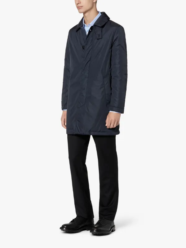 IMPERIAL Midnight Blue Nylon Thermal Short Coat | GMC-10