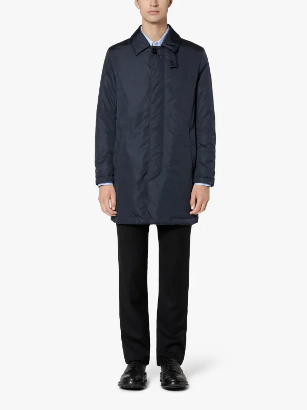 IMPERIAL Midnight Blue Nylon Thermal Short Coat | GMC-10