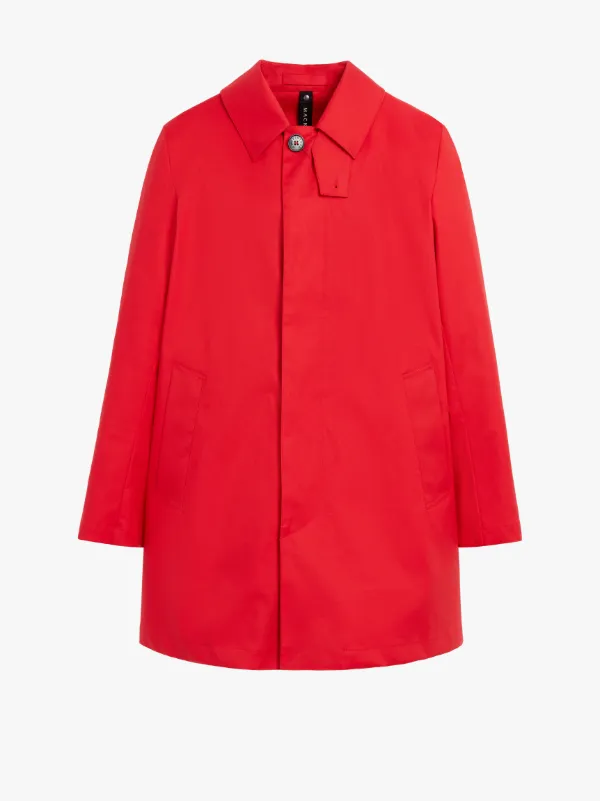 CAMBRIDGE Red RAINTEC Cotton Short Coat | GMC-100