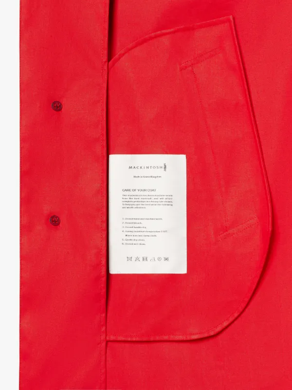 CAMBRIDGE Red RAINTEC Cotton Short Coat | GMC-100