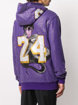 glass-embellished bball hoodie展示图