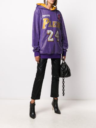 glass-embellished bball hoodie展示图