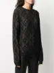 Marine Serre jacquard-knit jumper