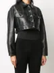 Manokhi cropped leather jacket
