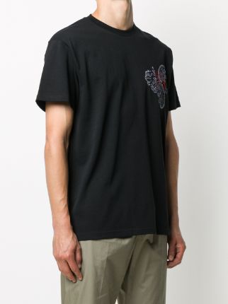 paisley-embroidered T-shirt展示图