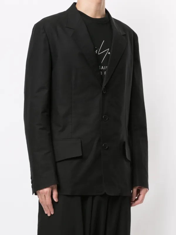 Yohji Yamamoto single-breasted Blazer | Black | FARFETCH TW