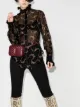 Image 2 of Paco Rabanne floral print semi-sheer blouse