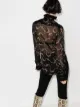 Paco Rabanne floral print semi-sheer blouse