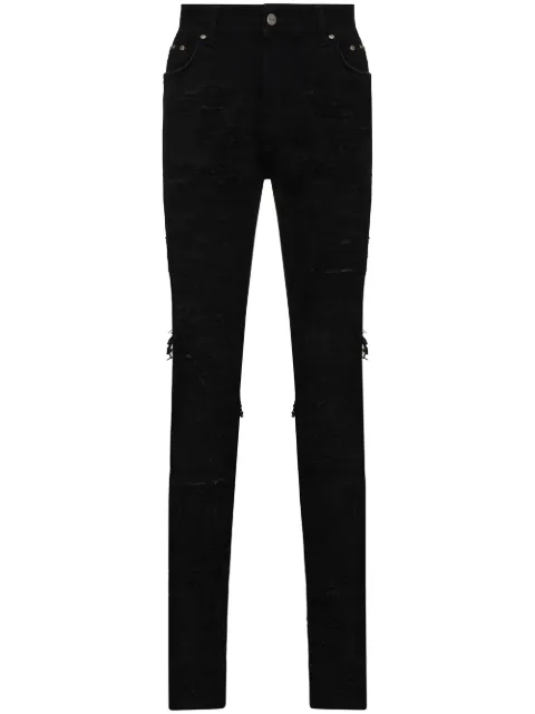 Represent Calça jeans skinny com acabamento destroyed