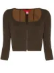 Image 1 of Eckhaus Latta Ride corset-style cropped top