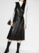 Image 2 of Joseph Dibo belted leather midi dress